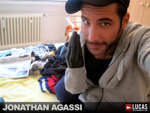 Jonathan Agassi prepares to get FISTED!